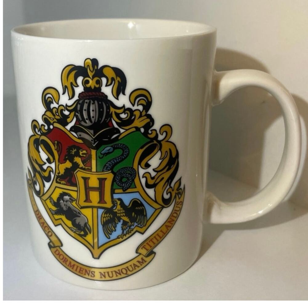 Wizarding World Of Harry Potter Hogwarts Crest Coffee White Mug